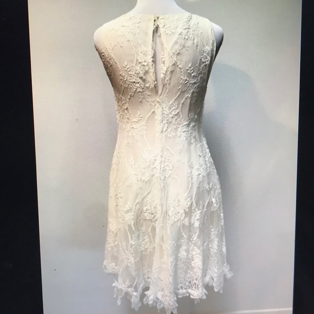 Nina Ricci ivory cream sleeveless lace dress, 34 - Picture 5 of 9